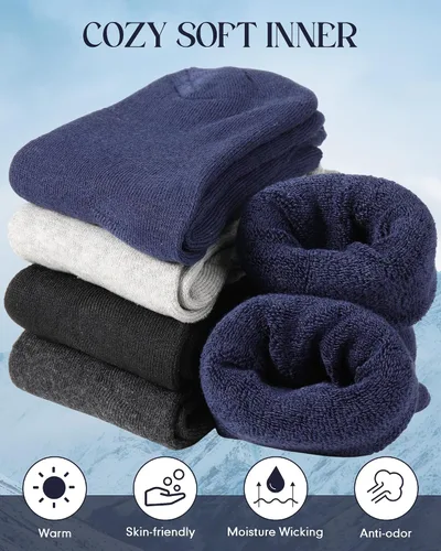 Miniatura 2 de Cutecrop Los kits de supervivencia de invierno de 96 piezas incluyen 48 mantas de emergencia (83 x 63 pulgadas) y 48 pares de calcetines de lana