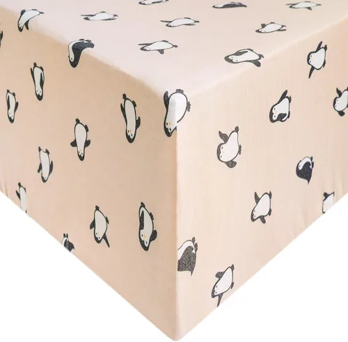 Miniatura 16 de Copper Pearl Sábanas de punto prémium para cuna de bebé para colchones estándar, transpirables y suaves, trucha