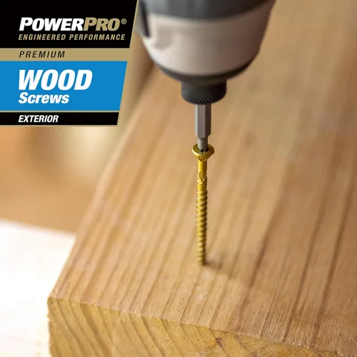 Miniatura 6 de Power Pro Tornillos de madera para exteriores de alta calidad, tornillos de cubierta multiusos #10 x 5 pulgadas para proyectos al aire libre, broca