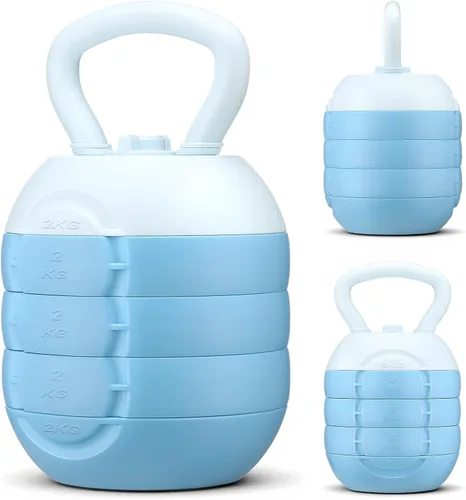 Adjustable Water Filled Kettlebell 5/8/13/17/22 lb Water Filled Kettlebells Weights Set for Home Gym, Kettle Bell Sets for Women at Home and