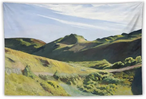 Miniatura 10 de Edward Hopper - Tapiz de pintura de la joroba del camello sobre poliéster, tapiz de pared de pergamino, impresión de imágenes para sala de estar