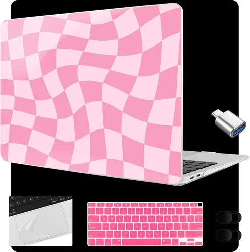 Miniatura 24 de MEEgoodo para MacBook Air de 13.3 pulgadas, funda 2021 2020 2019 2018 A2337 M1 A2179 A1932, carcasa transparente para MacBook Air M1, carcasa dura