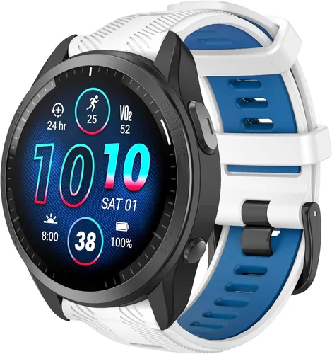 Miniatura 14 de ISABAKE Correa de reloj para Garmin Forerunner 965/Forerunner 955/Forerunner 945/Forerunner 935, bandas de repuesto de silicona suave de 0.866