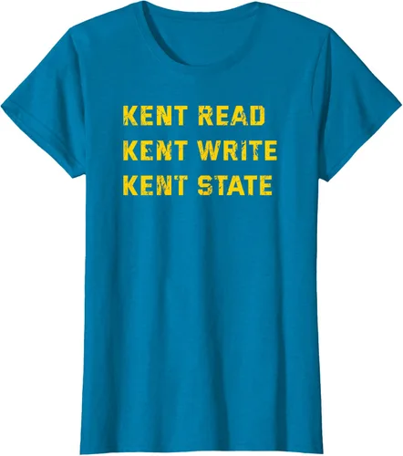 Miniatura 13 de University Apparel Kent Read, Kent Write, Kent State Camiseta, Azul / Patchwork, S
