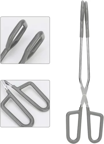 Miniatura 5 de Estink Pinzas largas para papel higiénico, ayuda de limpieza de baño de aleación de 12/15 pulgadas, herramienta ligera de asistencia para mujeres
