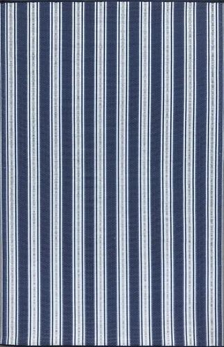 Miniatura 23 de Mad Mats® Alfombra geométrica para exteriores, tapete de plástico reversible (4 x 6 pies, tejido de cesta, piedra blanca)
