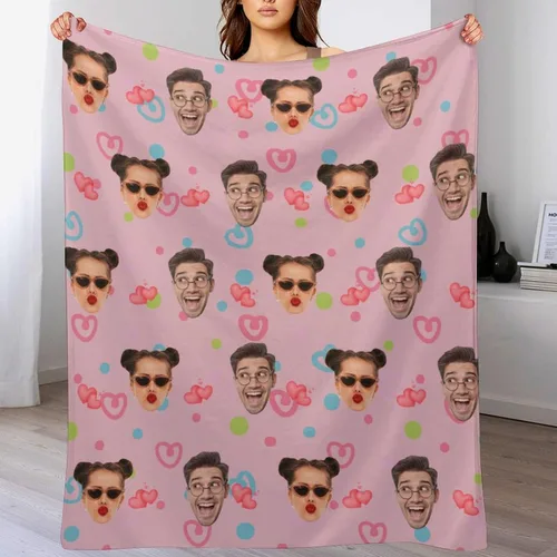 Miniatura 10 de Manta de amor personalizada para parejas, manta personalizada con imagen y nombre, regalo para novia, manta personalizada para el día de San