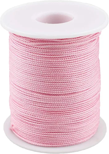 Miniatura 26 de Cuerda de hilo de nailon para jardinería, pulseras trenzadas, manualidades (0.039 in-394 pies, café)