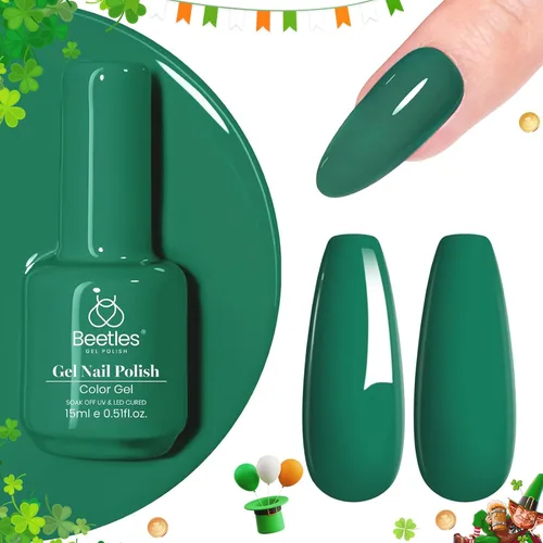 Miniatura 103 de Beetles - Esmalte de uñas de gel marrón – 0.5 onzas líquidas de esmalte de gel marrón oscuro, lámpara LED UV para uñas, regalo de manicura para I