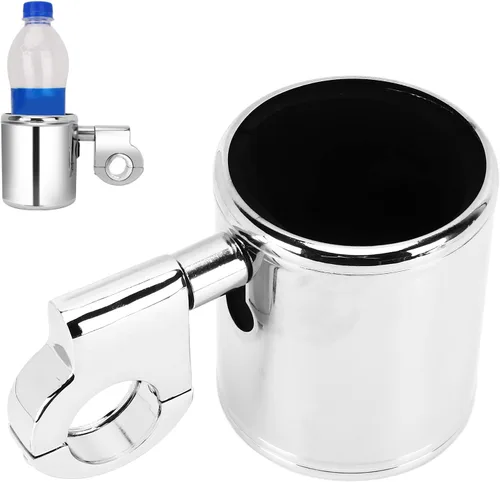 Miniatura 5 de Portavasos para manillar de motocicleta, aleación de aluminio, universal para , 22 1.260 in mango, ajustable