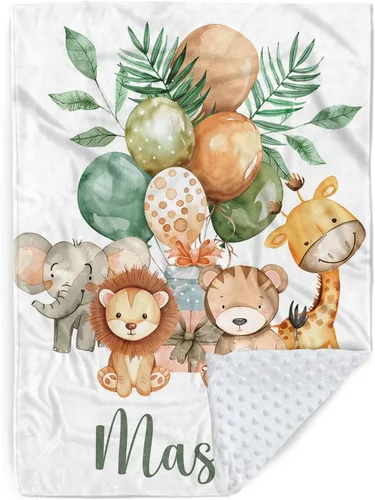 Miniatura 19 de Manta de bebé personalizada para niños, manta de bebé personalizada con nombre, franela suave con respaldo de puntos de doble capa, manta de Rocket