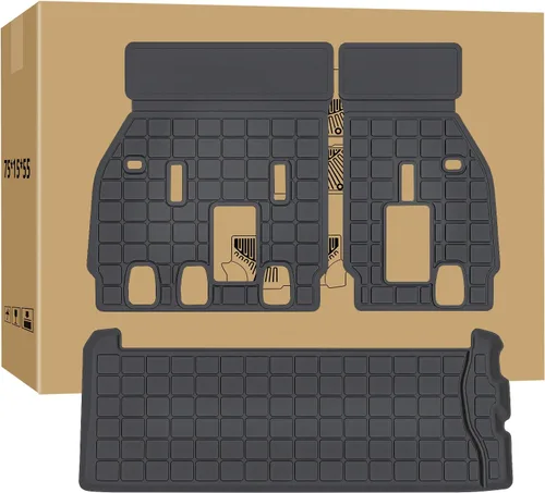 Miniatura 14 de Alfombrillas y alfombrillas para maletero para Nissan Pathfinder 2013-2019 2020 2013 Infiniti JX35 2014-2020 Infiniti QX60 TPE protección para todo