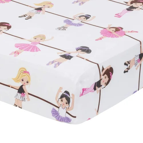 Miniatura 4 de EVERYDAY KIDS - Sábana bajera para cuna, 100% micro fibra suave, transpirable e hipoalergénica, se adapta al colchón de cuna tamaño estándar de 28