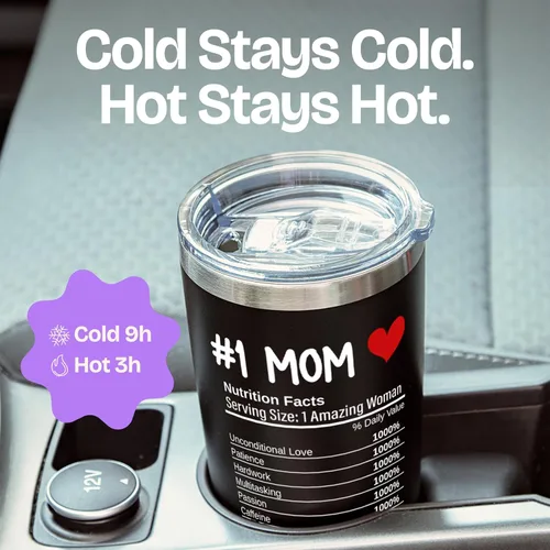 Miniatura 12 de Regalos de cumpleaños para mamá de hijo – Having Me As a Son Is the Only Gift You Need - Vaso aislado negro de 20 onzas, regalo para la mejor mamá