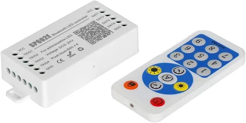 Miniatura 7 de WS2812B WS2811 1903 Micrófono incorporado Música SP601E Controlador Bluetooth con puertos de salida de señal dual para módulo LED Pixel Strip Light