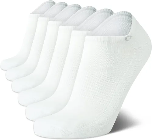 Miniatura 76 de Calvin Klein Calcetines para hombre, mezcla de algodón, acolchados, sin talla, forro de calcetines atléticos (6 unidades)