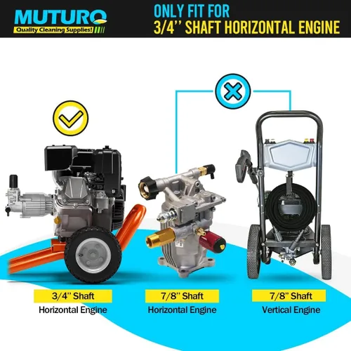 Miniatura 6 de Bomba de lavado a presión horizontal de eje de 3/4", 2600-3000 PSI, 2.5 GPM, bomba de repuesto OEM para Honda GC160,309515003,308418007,020241 y más