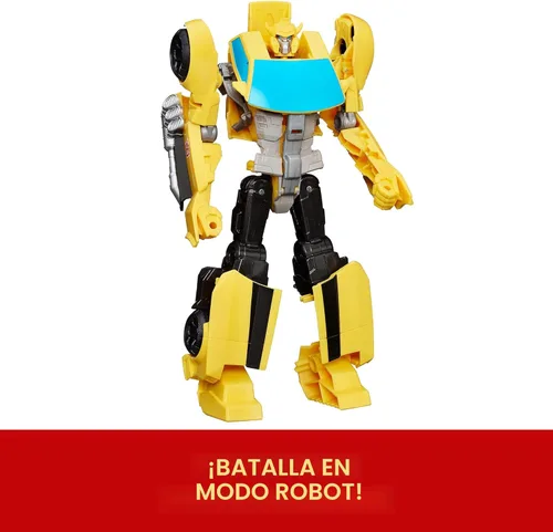 Miniatura 4 de Transformers juguetes figura de acción heroica de Bumblebee - Figura atemporal de gran escala, se transforma en coche de juguete amarillo, 11