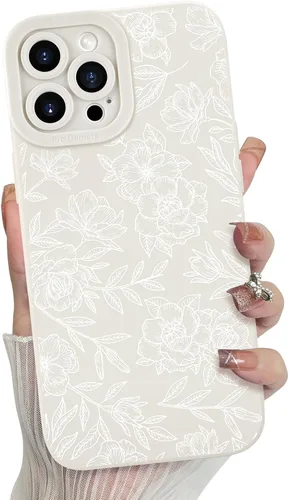 Miniatura 87 de MZELQ para iPhone 12 Pro Max, Funda de silicona con patrón floral de flores y girasoles, rosa, lindo, protección de cámara, funda suave y delgada