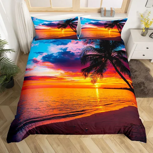 Miniatura 7 de Erosebridal Funda de edredón de leopardo, guepardo, funda de edredón de animales de sabana africana, juego de ropa de cama con estampado de leopardo
