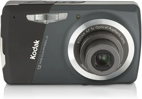 Kodak Easyshare M530 - Cámara digital de 12 MP con zoom óptico gran angular de 3x y LCD de 2,7 pulgadas (carbono)