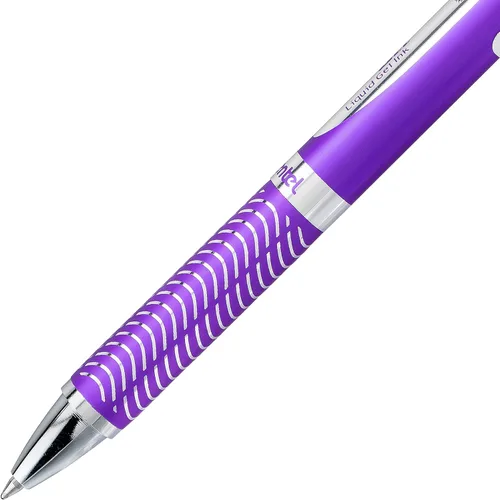 Miniatura 3 de Lapicero de gel líquido Pentel EnerGel de aleación RT premium, Violeta