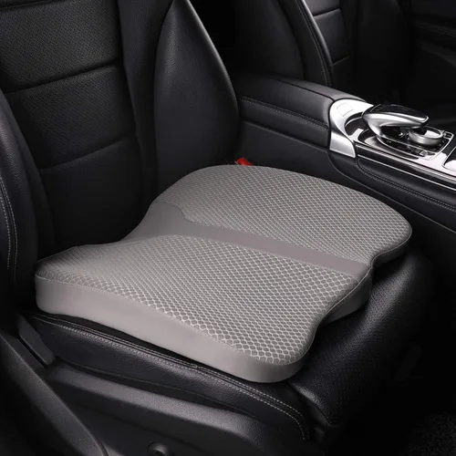 Miniatura 9 de Cojín de asiento de espuma viscoelástica de confort para asiento de conductor de automóvil, almohadilla de alivio del dolor de coxis (cóccix)