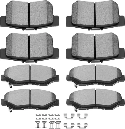 Miniatura 9 de SCITOO Kits de pastillas de freno de cerámica D465 D374 Reemplazo delantero y trasero para Acura CL 1997-1999, para Honda Civic 2002-2003 200-2011