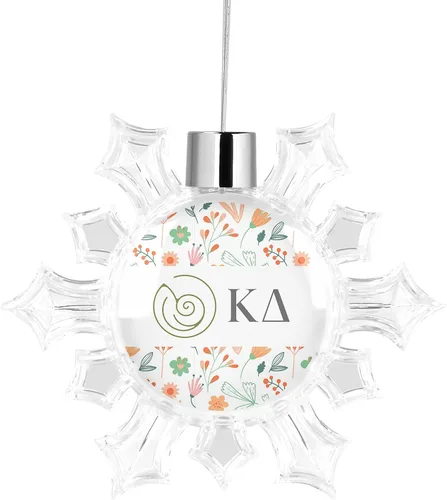 Miniatura 9 de Kappa Delta Sorority - Adorno para árbol de Navidad, diseño de copo de nieve, decoración para fiesta de árbol, hogar, vacaciones (Kappa Delta #10)