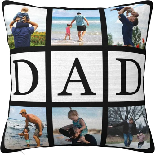 Miniatura 9 de Funda de almohada personalizada con fotos con collage de Best Mom Ever, funda de cojín personalizada para el día de la madre, aniversario, boda, 6