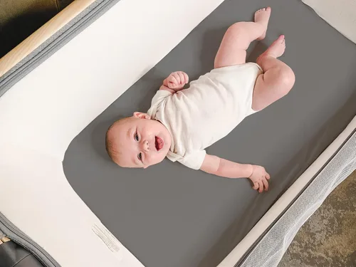 Miniatura 5 de Sábanas de moisés – Sábana bajera de moisés premium para Halo, Mika Micky, Maxi Cosi y otros – Paquete de 4 unidades 100% de punto jersey – Ropa