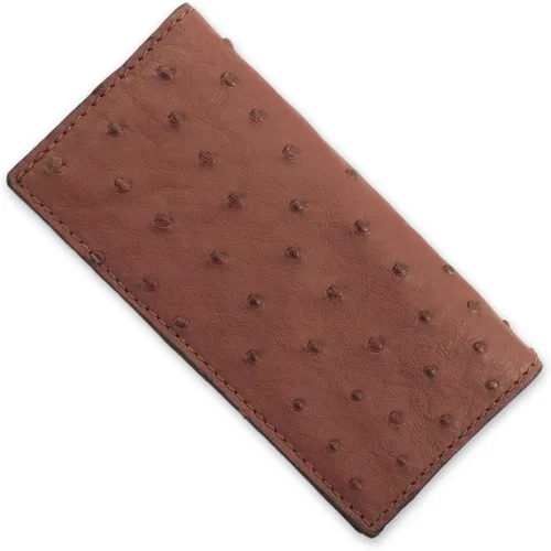Miniatura 2 de Cartera Rodeo de piel de avestruz auténtica.