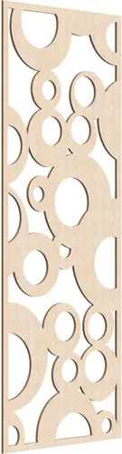 Miniatura 145 de Farwell Paneles de pared decorativos de madera con calado, 13 3/8 pulgadas de ancho x 34 3/8 pulgadas de alto x 1/4 de alto, roble rojo rojo