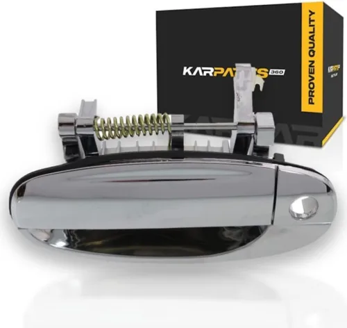 Para Chevy Aveo 2004 05 06 07 2008 Manija de puerta exterior delantera lado del conductor cromada | con orificio para llave| Recorte: todos los