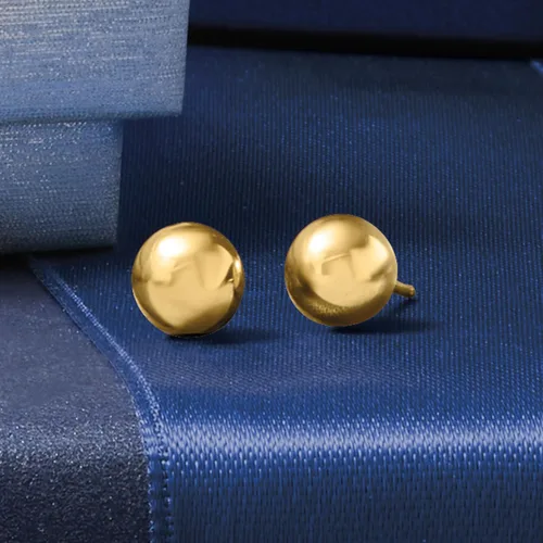 Miniatura 4 de Ross-Simons 14kt Yellow Gold Ball Stud Earrings