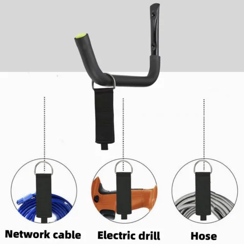 Miniatura 5 de Aweilan Ganchos de almacenamiento de garaje resistentes, estante de kayak de brazo jumbo de 15 pulgadas, ganchos de pared resistentes para canoa