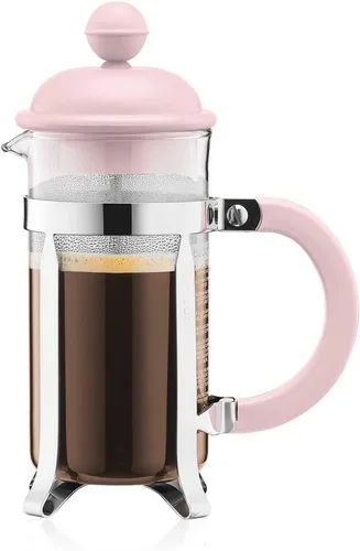 Miniatura 7 de Bodum Caffettiera Cafetera de prensa francesa, tapa de plástico negro y marco de acero inoxidable, 3 tazas, 12 onzas Negro/Cromo