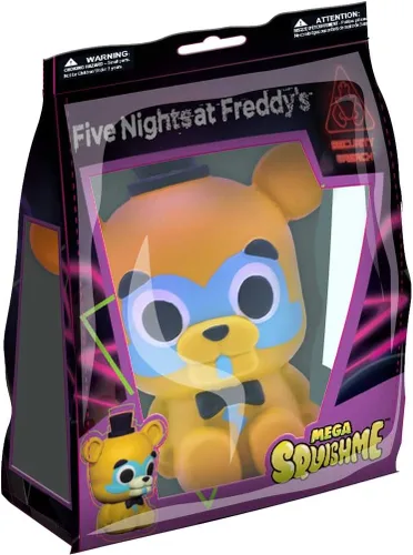 Miniatura 7 de Five Nights at Freddy's Security Breach Glamrock Freddy Mega SquishMe - Juguete de espuma con aroma a fresa de 6 ″