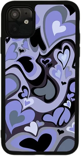 Miniatura 9 de Compatible con iPhone 12 y 12Pro - Funda protectora delgada y suave con diseño de corazón verde para niñas y mujeres
