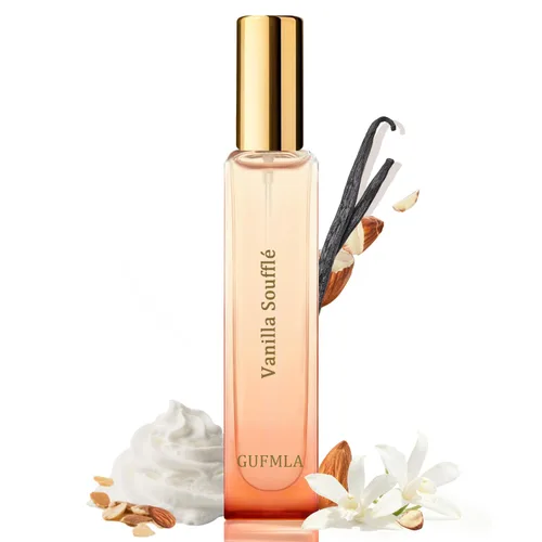 Perfumes de feromonas para mujer, perfume de vainilla, perfume de larga duración para ella, aroma de soufflé de vainilla, tamaño de viaje 0.51 onzas