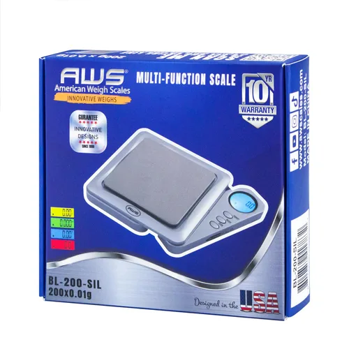 Miniatura 7 de American Weigh Scales Báscula digital de gramo de bolsillo de 7.05 oz x 0.00 oz Mini báscula de precisión de 0.00 oz de precisión, báscula