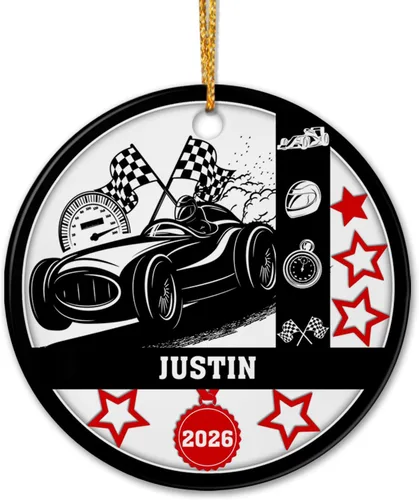 Miniatura 7 de Adorno de cerámica para jugador de bádminton, regalo para hombres y mujeres, adorno de cerámica personalizado para Navidad 2025, adorno para amantes