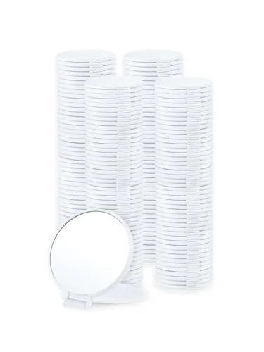 Miniatura 19 de Qislee Espejo compacto a granel, espejo de maquillaje redondo para bolso, juego de 12 (blanco)