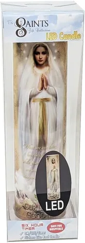 Miniatura 4 de Nuestra Señora de la Buena Ayuda, vela de oración devocional sin llama LED