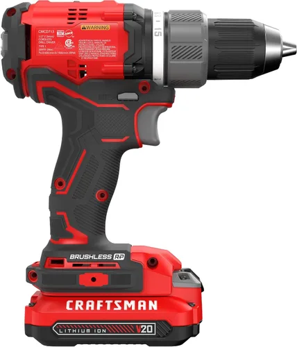 Miniatura 5 de CRAFTSMAN RP+ Kit de taladro/destornillador inalámbrico, con 2 baterías y cargador, sin escobillas (CMCD713C2)