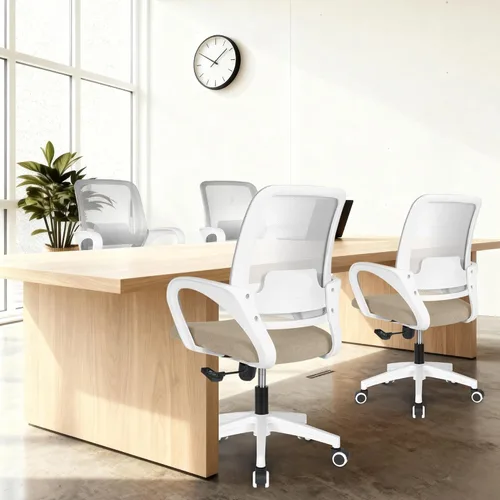 Miniatura 8 de Silla de Oficina NEO Chair Silla de Computadora Ergonómica de Malla con Soporte Lumbar Altura Ajustable Ruedas Giratorias Rodantes Cómoda Silla