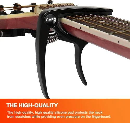 Miniatura 7 de Cejilla de guitarra acústica y eléctrica - Cejillas de guitarra de 6 cuerdas