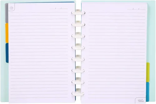 Miniatura 2 de Talia - Cuadernos de notas con tapas, planificador, personalizables, (Azul de Verano, Junior (5.5 pulgadas x 8.5 pulgadas)) Azul verano