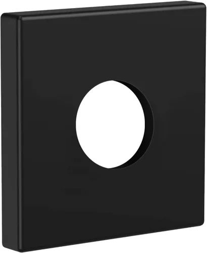 Miniatura 13 de Heyalan Placa de repuesto moderna de 2.5 pulgadas con brida cuadrada para brazo de ducha, cubierta de pared cuadrada de cromo pulido, 1 montaje
