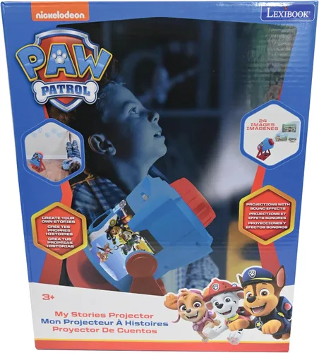 Miniatura 6 de LEXiBOOK Paw Patrol - Mis Historias Cobran Vida - Proyector de Historias con Sonidos, Temporizador y Folleto, Azul/Rojo